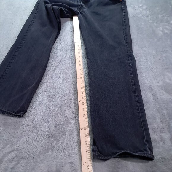 Levis 501 XX Jeans Men's 35x31, Tag 36x34 Black Button Fly Relaxed Straight Leg - Picture 8 of 14